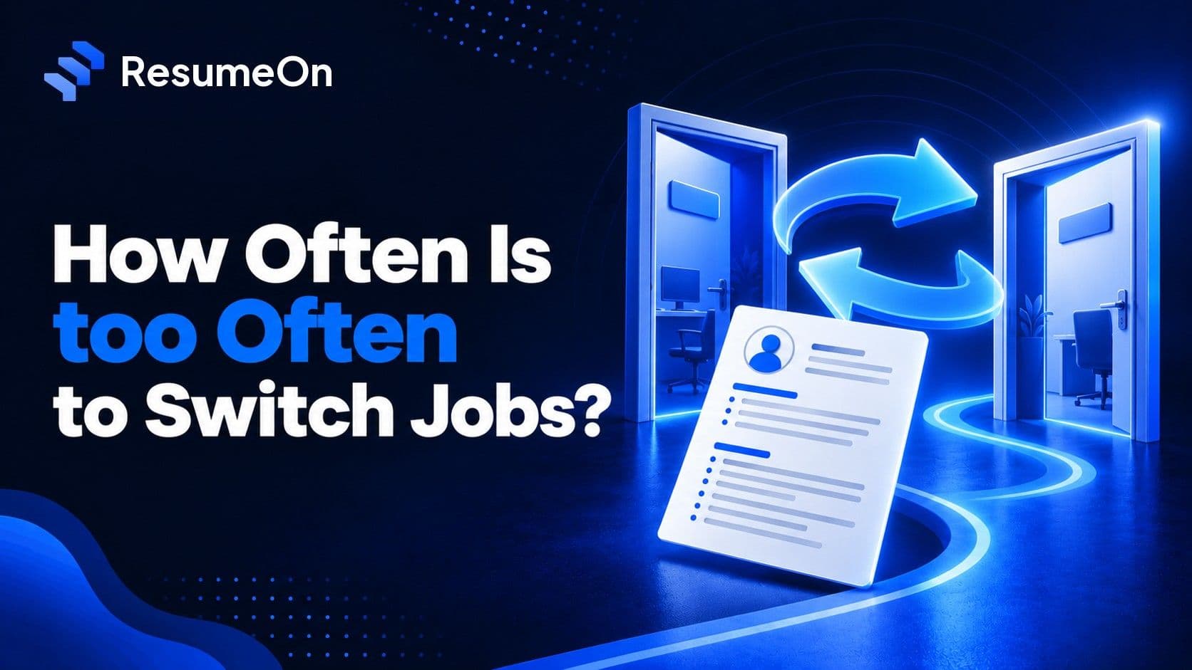 ResumeOn blog cover for job-switching-frequency-india